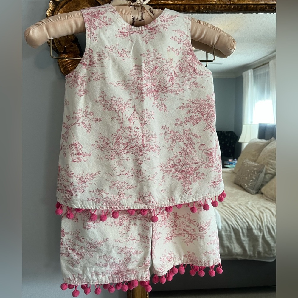 Hannah Kate Pink & Cream Matching Set, 4T